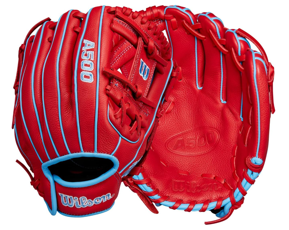 Wilson A500 Guantes juveniles de béisbol SKU-PH000001