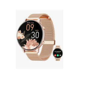 Reloj inteligente 1.39 pulgadas con pantalla HD redonda, con 2 correas 1 de acero y otra de silicón SKU-PH000018