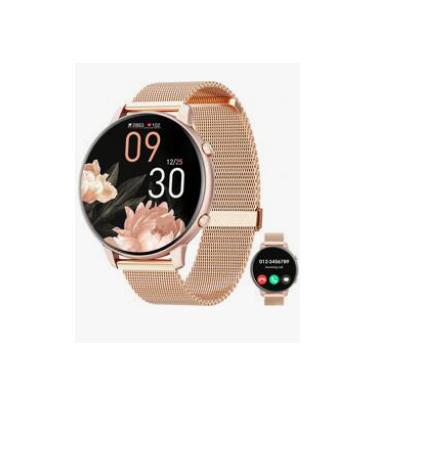 Reloj inteligente 1.39 pulgadas con pantalla HD redonda, con 2 correas 1 de acero y otra de silicón SKU-PH000018